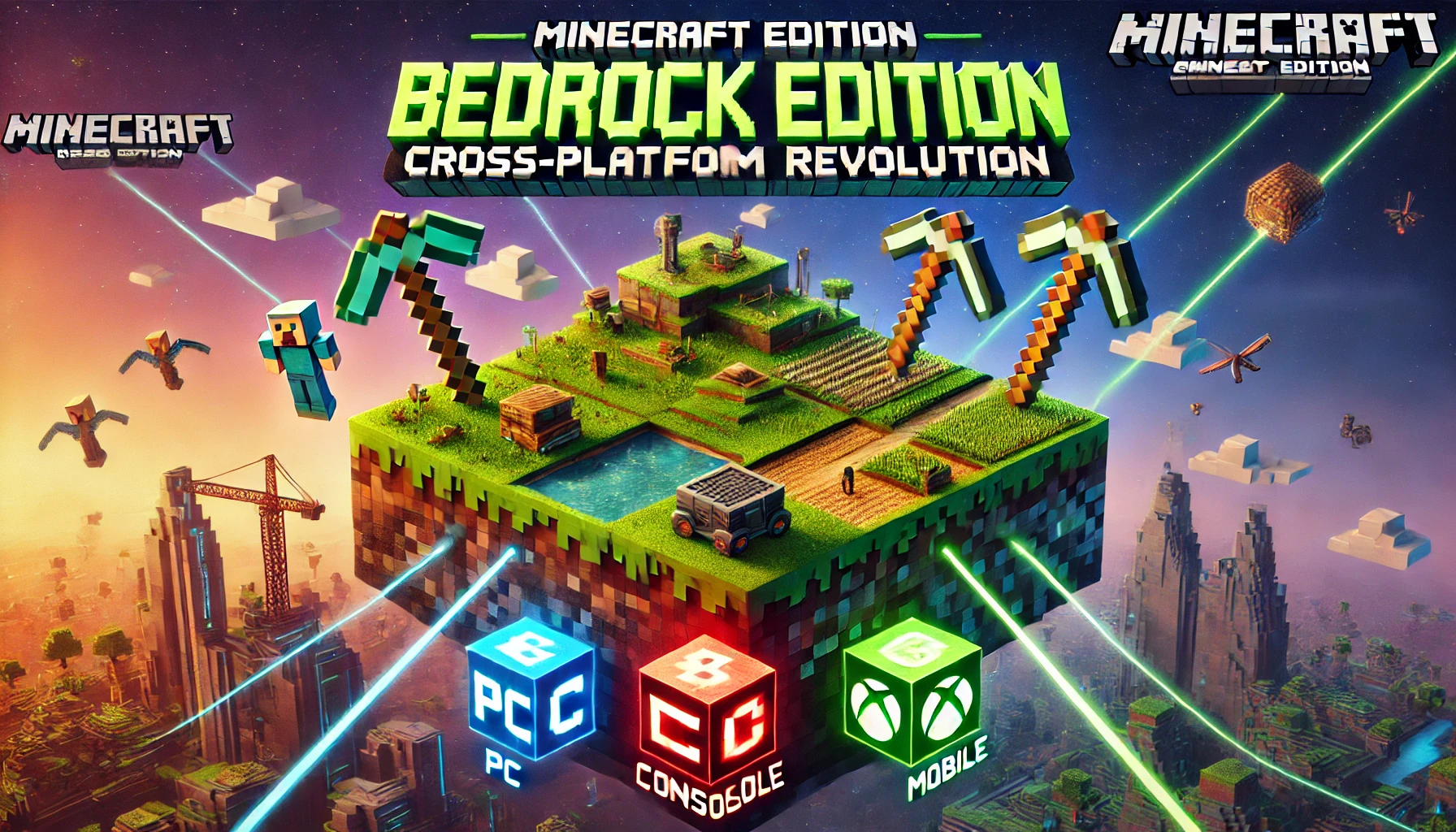 Cross Platforms and Development of Bedrock Edition in minecraft pocket edition apk